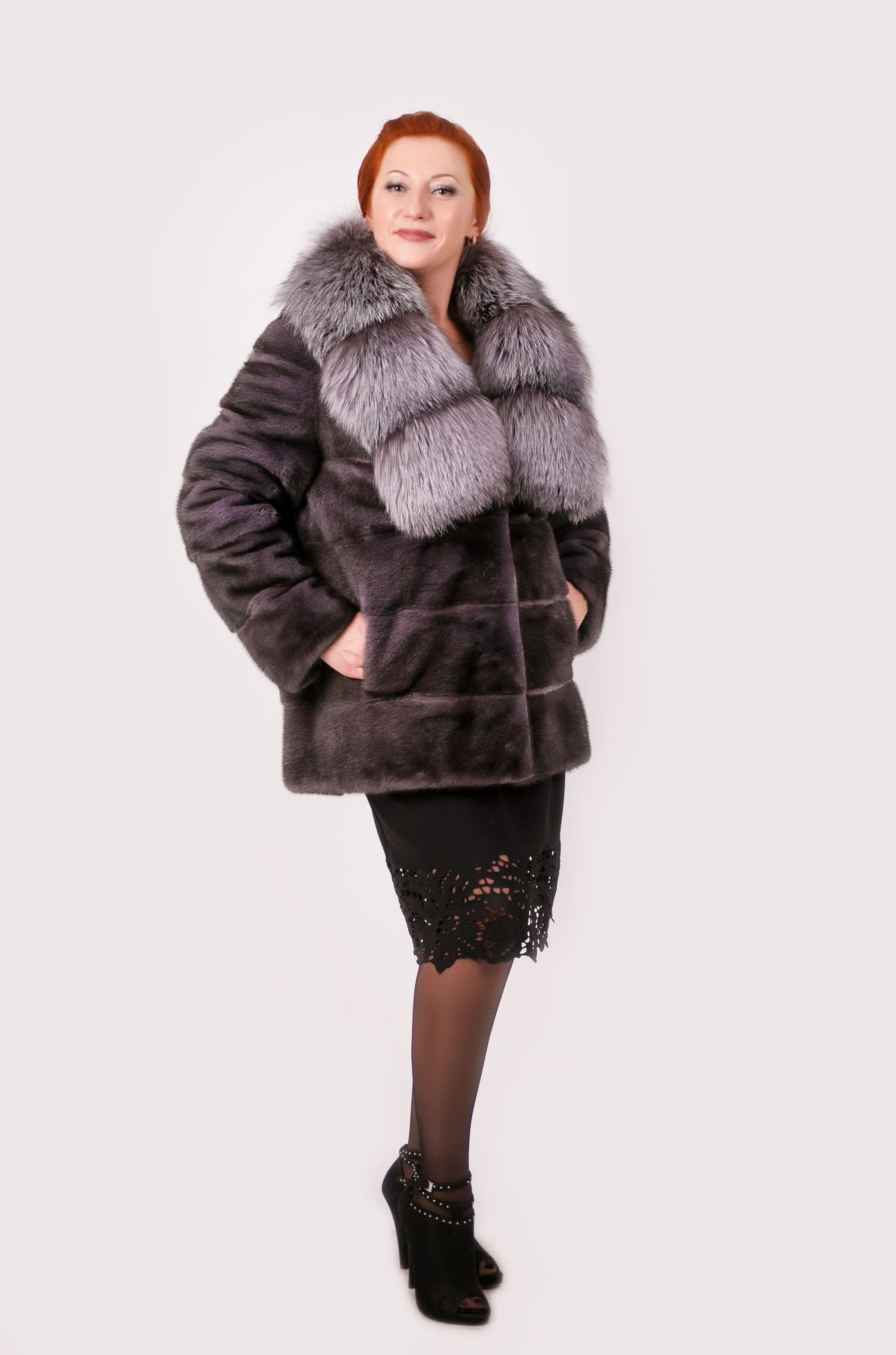 Шуба из норки  арт. Л1043