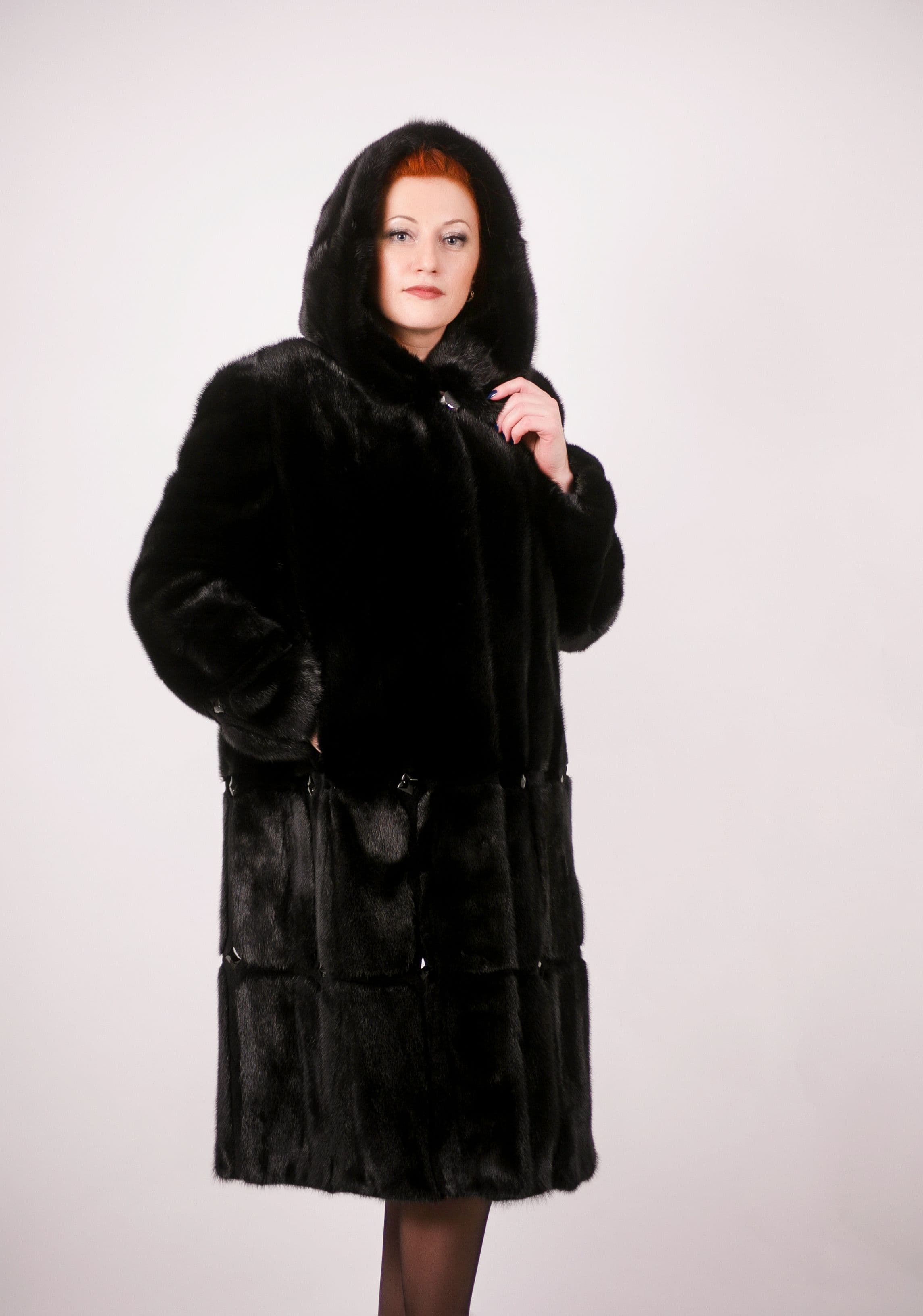 Шуба из норки арт. Л1266