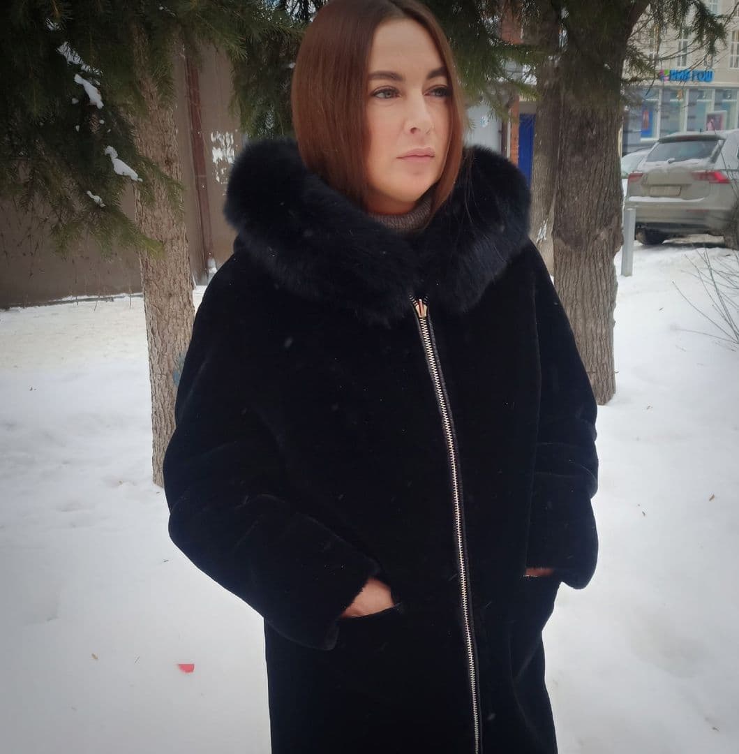Двухсторонняя дубленка арт. W8039